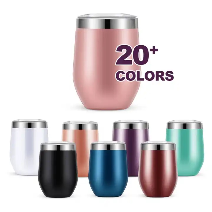 Hot Selling Custom logo Double Wall Stainless Steel 12oz Swig Wine Tumbler Cups In Bulk